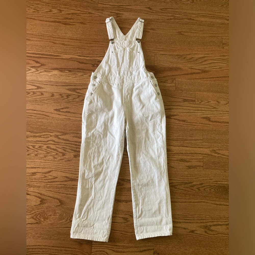 Old Navy Cream Overalls - Size 10